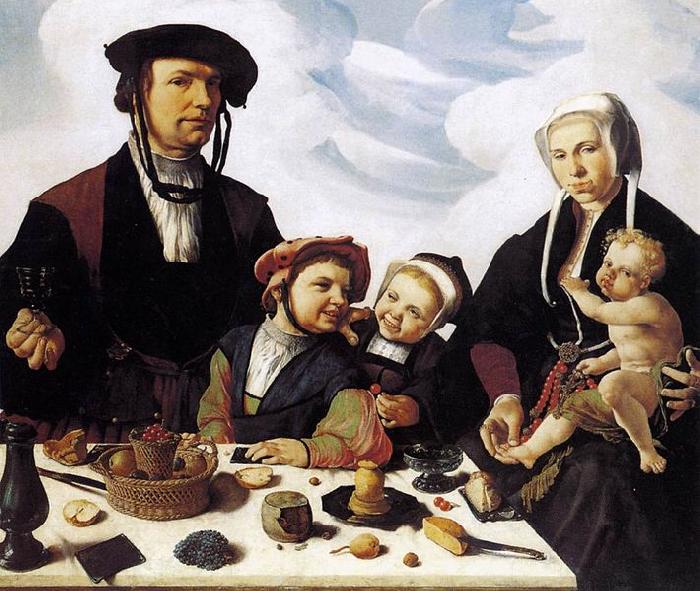 Maarten van Heemskerck Family Portrait oil painting image